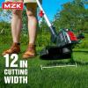 imageMZK 20V 12 Cordless String Trimmer Grass TrimmerampampEdger with 8 Replacement Spools Battery Powered Weed Trimmer with Auto Line Feed for Garden Lawn2  2AH Battery and Charger IncludedST12D07