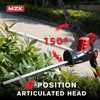 image:imageMZK 20V MAX 23inch Cordless Pole Hedge Trimmer Attachment 8Feet Reach Electric Hedge Trimmer with Extension Pole MultiAngle for Garden Lawn TrimmingTwo Batteries and Charger IncludedRED BLACK