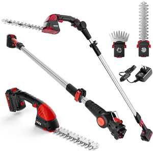 image:imageMZK 2in1 20V Pole Mini Hedge Trimmer amp Grass Shear 13ft Reach Electric Hedge Trimmer with Extension Pole MultiAngle 2Batteries and Charger Included 13FT13ft 1battery