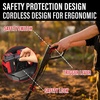 image:imageMZK 40V 12inch Cordless Garden Tiller 12In Width and 86In Depth Garden RototillerBattery Powered Garden Cultivator for LawnGardeningSoil Cultivation2  40Ah BatteryampCharger IncludedTC12D02Red