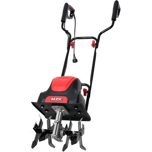 image:imageMZK 12Inch 105 Amp Corded Electric TillerCultivator for Gardening 8inch tillling Depth Powerful and Lightweight Tiller Electric Garden Rototiller for LawnYardGarden Soil DiggingTC12A03Red