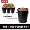 image:imageMZK 3in1 Electric Leaf Blower Vacuum Mulcher Corded  Blows vacuums and mulches leaves with 460 CFM airflow and 40L bag for gardens yards and walkwaysRed