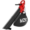 image:imageMZK 3in1 Electric Leaf Blower Vacuum Mulcher Corded  Blows vacuums and mulches leaves with 460 CFM airflow and 40L bag for gardens yards and walkwaysRed