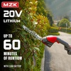 image:imageMZK 20V 2in1 Pole Hedge Trimmer amp Grass Shear 13Foot ReachRED