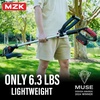 image:imageMZK 20V 12Inch Cordless Weed Wacker 8000 RPM 40Ah BatteryRed Black