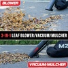 image:imageMZK 40V Leaf Vacuum Mulcher 600 CFM Cordless Blower RedRed