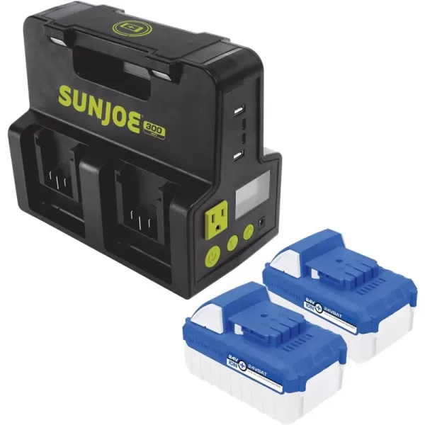 Snow Joe CERTIFIED AUTHENTIC 24V-2AMP-SK1R Rapid Starter Kit  4.0Ah Battery)