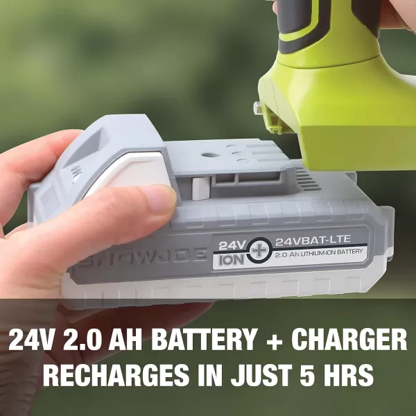Sun Joe 24V-HCS-LTE-P1 24-Volt iON+ Cordless Mini Chainsaw, Green &amp; SWJ-OIL Premium Bar, Chain and Sprocket Oil, All Season Chainsaw Chain Lubrication, 1-Quart