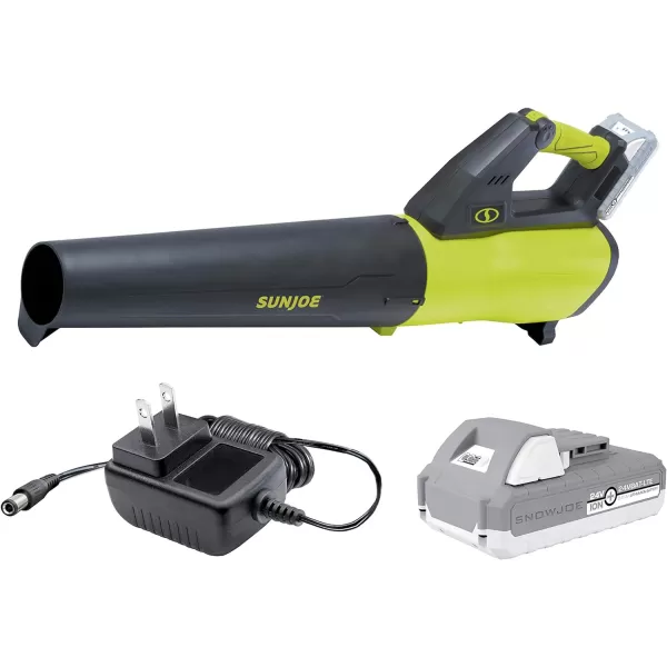Sun Joe 24V-MJ14C 24-Volt IONMAX Cordless Push Lawn Mower Kit, 14-inch, W/ 4.0-Ah Battery + Charger