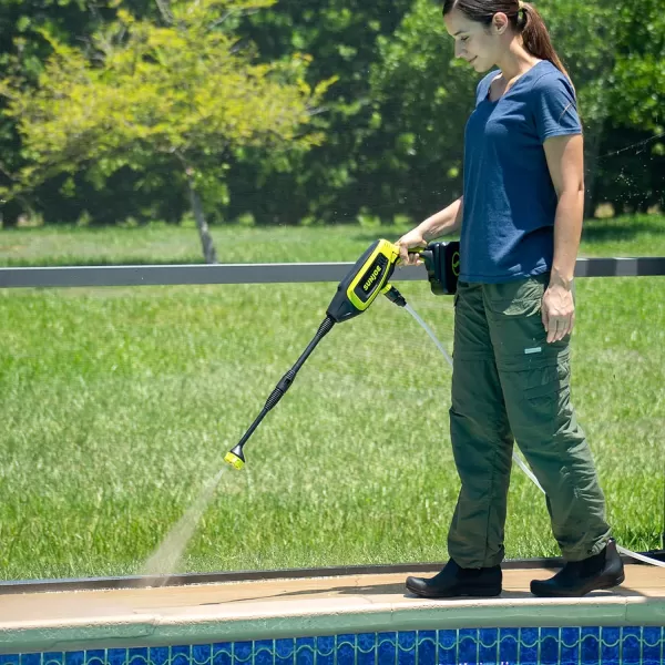 Sun Joe 24V-PP350-LTE-P1 24-Volt IONMAX Power Cleaner Kit, W/ 2.0-Ah Battery + Charger, Water Siphon Hose, Utility Brush, and more, Portable Cleaning On-The-Go)