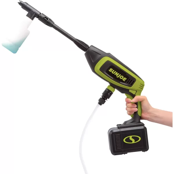 Sun Joe 24V-PP350-LTE-P1 24-Volt IONMAX Power Cleaner Kit, W/ 2.0-Ah Battery + Charger, Water Siphon Hose, Utility Brush, and more, Portable Cleaning On-The-Go)