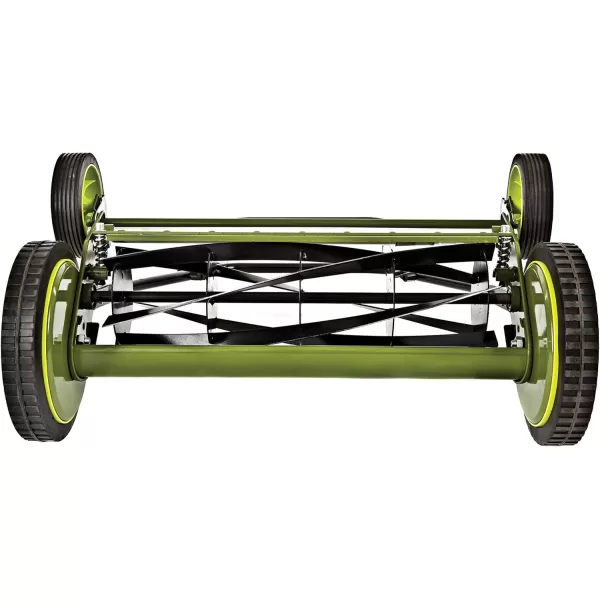 Sun Joe FBA MJ502M Reel Mower w/ 8.5-Gallon, 9-Position Height Adjustment, Foam Grip, Compact Design, Green, 20-Inch Manual w/Grass Catcher