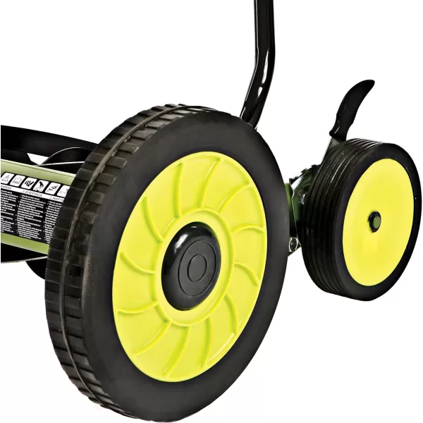 Sun Joe FBA MJ502M Reel Mower w/ 8.5-Gallon, 9-Position Height Adjustment, Foam Grip, Compact Design, Green, 20-Inch Manual w/Grass Catcher