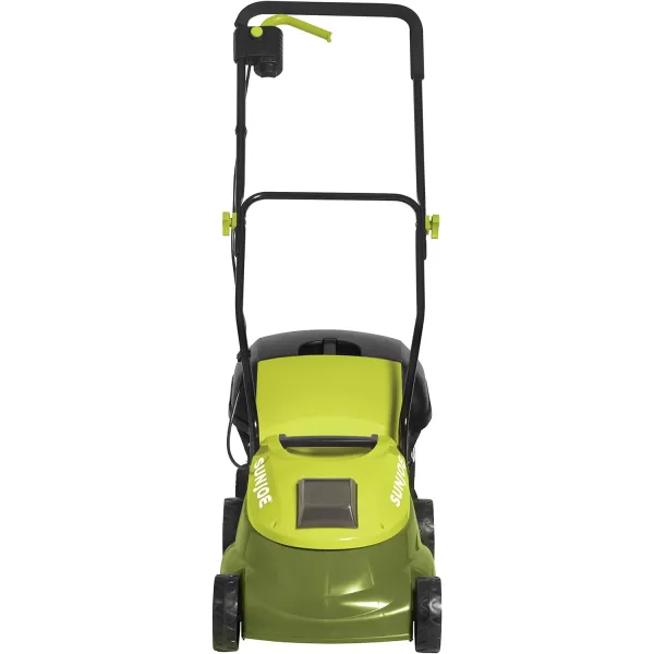 Sun Joe MJ401C-XR 14-Inch 28-Volt 5-Amp Cordless Lawn Mower w/Brushless Motor, 10.6-Gallon Detachable Collection Bag, Lightweight, Green