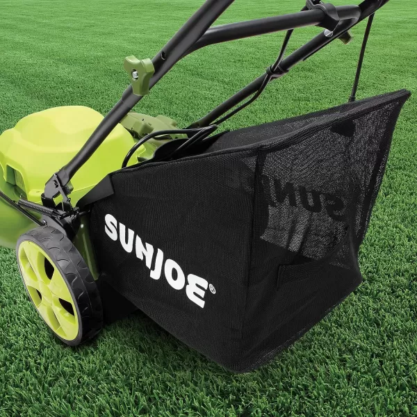 Sun Joe MJ408E-PRO 20-Inch 12-Amp Bag-Mulch, Side Discharge Chute Electric Lawn Mower, green