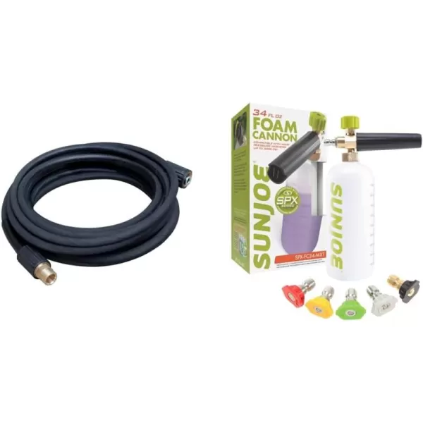 Sun Joe SPX-25HD 25-ft Universal Heavy-Duty Pressure Washer Extension Hose for SPX Series and Others, Black, Packaging may vary