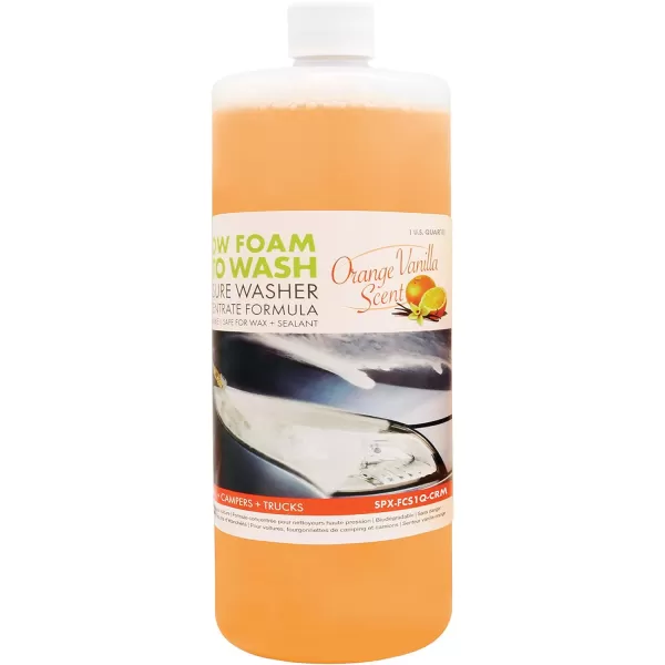 Sun Joe SPX-FCS1G-COC Premium Snow Foam Coconut Scent Car Wash Soap &amp; Cleaner, 1 Gallon)
