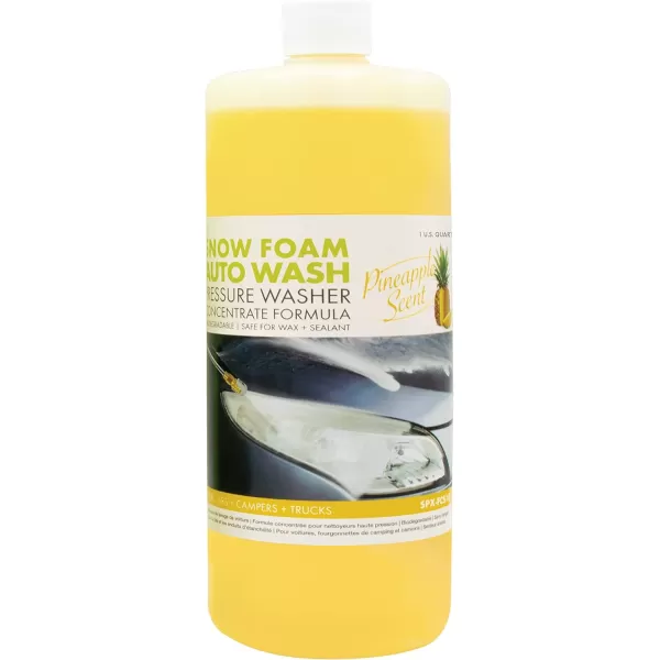 Sun Joe SPX-FCS1G-COC Premium Snow Foam Coconut Scent Car Wash Soap &amp; Cleaner, 1 Gallon)