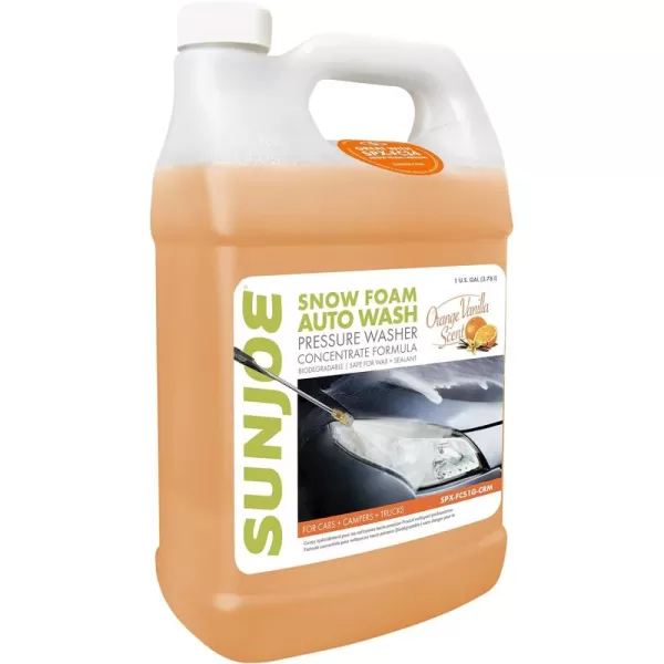 Sun Joe SPX-FCS1G-COC Premium Snow Foam Coconut Scent Car Wash Soap &amp; Cleaner, 1 Gallon)