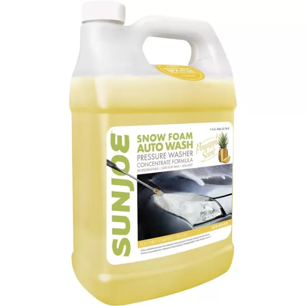 Sun Joe SPX-FCS1G-COC Premium Snow Foam Coconut Scent Car Wash Soap &amp; Cleaner, 1 Gallon)