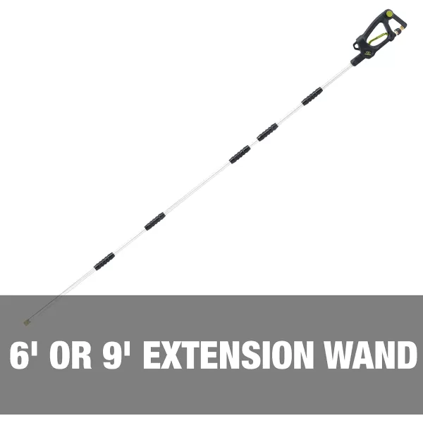Sun Joe SPX-SRL9 Universal Sky Lance Extension Spray Wand for Most Gas and Electric Pressure Washers Rated up to 4000-PSI Max, w/ 4-Piece Accessory Kit, 9-Foot