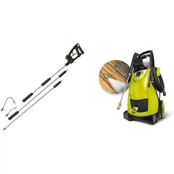 Sun Joe SPX-SRL9 Universal Sky Lance Extension Spray Wand for Most Gas and Electric Pressure Washers Rated up to 4000-PSI Max, w/ 4-Piece Accessory Kit, 9-Foot