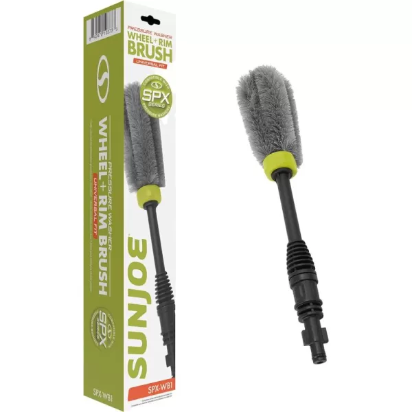 Sun Joe SPX-WB1 Universal Pressure Washer Wheel and Rim Brush for SPX Series and Others,Black/Green