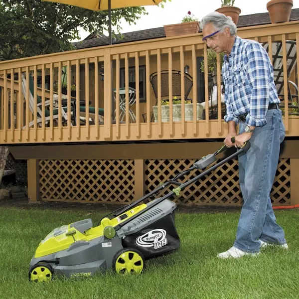 Sun Joe iON16LM 40-Volt 16-Inch Brushless Cordless Lawn Mower, Kit , ION16LM