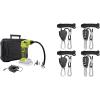 imageSun Joe 24VAJCAJVLTE 24V IONMAX High Volume Inflator ampamp Portable Air Compressor Kit w 20Ah Battery  Charger Storage Bag 3 Inflation Adapters and Nozzle Pin AttachmentsGreen