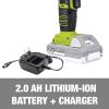 imageSun Joe 24VAJCAJVLTE 24V IONMAX High Volume Inflator ampamp Portable Air Compressor Kit w 20Ah Battery  Charger Storage Bag 3 Inflation Adapters and Nozzle Pin AttachmentsGreen