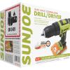 imageSun Joe 24VDDKLTXPNK 24V IONMAX Cordless 2Speed Drill Driver Kit w 15Ah Battery ampamp Charger Magnetic Screw Tray Builtin Bubble Level and more 265 InLbs Torque 24Positions PinkCordless Drill Bundle  Green w 15Ah Battery  Charger