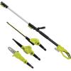 imageSun Joe 24VGTS4004XT 24V IONMAX BlowerHedge Trimmer ampamp 8in Pole Saw Kit w2x24V 20Ah Batt Charger ampamp Pole24VGTS4004XT Kit w 2 x 20Ah Batteries  Dual Port Charger