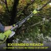 imageSun Joe 24VGTS4004XT 24V IONMAX BlowerHedge Trimmer ampamp 8in Pole Saw Kit w2x24V 20Ah Batt Charger ampamp PoleGTS4002C Kit w 20Ah Battery  Charger