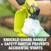 imageSun Joe 24VHCSLTEP1 24Volt iON Cordless Mini Chainsaw Green ampamp SWJOIL Premium Bar Chain and Sprocket Oil All Season Chainsaw Chain Lubrication 1QuartPromo Kit