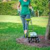 imageSun Joe 24VX2TLR14 48Volt iON Cordless Garden TillerCultivator Kit  W 2 x 20Ah Batteries and Charger