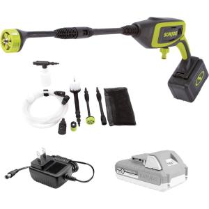 imageSun Joe 24VPP350LTE 24Volt IONMAX Power Cleaner Kit W 20Ah Battery  Charger Water Siphon Hose Utility Brush and more Portable Cleaning OnTheGoCleaner Kit