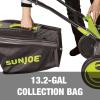 imageSun Joe 24VX217LM 48Volt 17Inch Mulching WalkBehind Lawn Mower w11Gallon Grass Catcher ampamp 6Position Height Adjustment Included Cordless Kit w 2x 40Ah Battery and ChargerKit w 2x 40Ah Battery and Charger