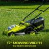 imageSun Joe 24VX217LM 48Volt 17Inch Mulching WalkBehind Lawn Mower w11Gallon Grass Catcher ampamp 6Position Height Adjustment Included Cordless Kit w 2x 40Ah Battery and ChargerKit w 2x 40Ah Battery and Charger