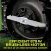 imageSun Joe 24VX217LM 48Volt 17Inch Mulching WalkBehind Lawn Mower w11Gallon Grass Catcher ampamp 6Position Height Adjustment Included Cordless Kit w 2x 40Ah Battery and ChargerKit w 2x 40Ah Battery and Charger