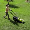 imageSun Joe 24VX217LM 48Volt 17Inch Mulching WalkBehind Lawn Mower w11Gallon Grass Catcher ampamp 6Position Height Adjustment Included Cordless Kit w 2x 40Ah Battery and ChargerKit w 2x 40Ah Battery and Charger