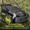 imageSun Joe AJ801E 12Amp Electric Dethatcher and Scarifier wRemoveable 8 Gal Collection Bag Height Adjustment ampamp Airboost Technology 13 Inch Black13Inch  12Amp Corded