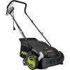 imageSun Joe AJ801E 12Amp Electric Dethatcher and Scarifier wRemoveable 8 Gal Collection Bag Height Adjustment ampamp Airboost Technology 13 Inch Black13Inch  12Amp Corded