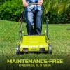 imageSun Joe AJ801E 12Amp Electric Dethatcher and Scarifier wRemoveable 8 Gal Collection Bag Height Adjustment ampamp Airboost Technology 13 Inch Black15Inch  13Amp Corded