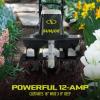 imageSun Joe Electric Garden Tiller Cultivator Steel Tines 12 Amp 16 Inch Black16Inch  120Amp