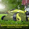 imageSun Joe MJ401CPRO 14Inch 28Volt Cordless Push Lawn Mower wRear Discharge Chute Pro Version14Inch  28Volt 4Amp Cordless wSide Discharge