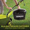 imageSun Joe MJ401CPRO 14Inch 28Volt Cordless Push Lawn Mower wRear Discharge Chute Pro Version14Inch  28Volt 4Amp Cordless wSide Discharge