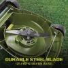 imageSun Joe MJ401CPRO 14Inch 28Volt Cordless Push Lawn Mower wRear Discharge Chute Pro Version14Inch  28Volt 4Amp Cordless wSide Discharge
