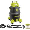 imageSun Joe SWD12000 12Gallon 1200Watt 65 Peak HP WetDry Shop Vacuum HEPA Filtration Wheeled wCleaning Attachments for Home Workshops Pet Hair and Auto Use 12 Gallon Black