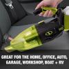 imageAJVACP1 24V Cordless WetDry Handheld Vacuum w5 Attachments Bag Kit w 2Ah Battery and Charger GreenCordless