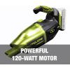 imageAJVACP1 24V Cordless WetDry Handheld Vacuum w5 Attachments Bag Kit w 2Ah Battery and Charger GreenCordless